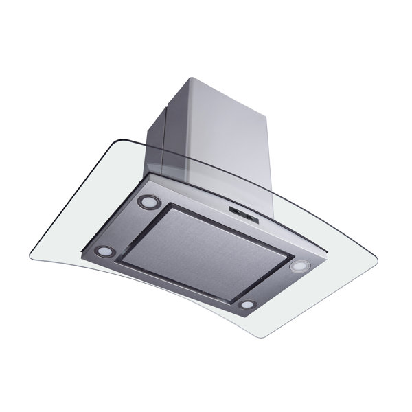 Winflo 30" 267 CFM Convertible Island Range Hood in Stainless Steel